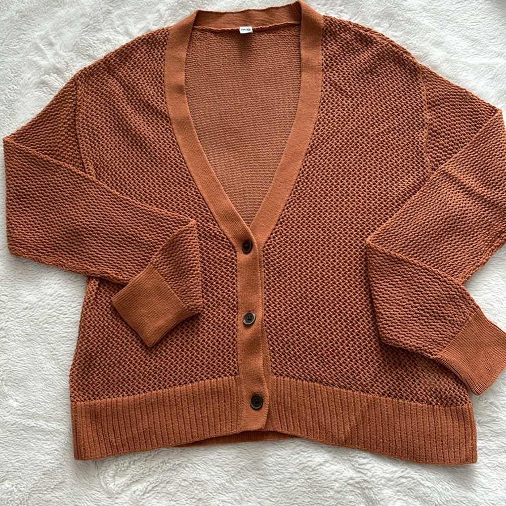 Gifts for Her 🎁 📝🤎NWT Uniqlo Net Cardigan- S